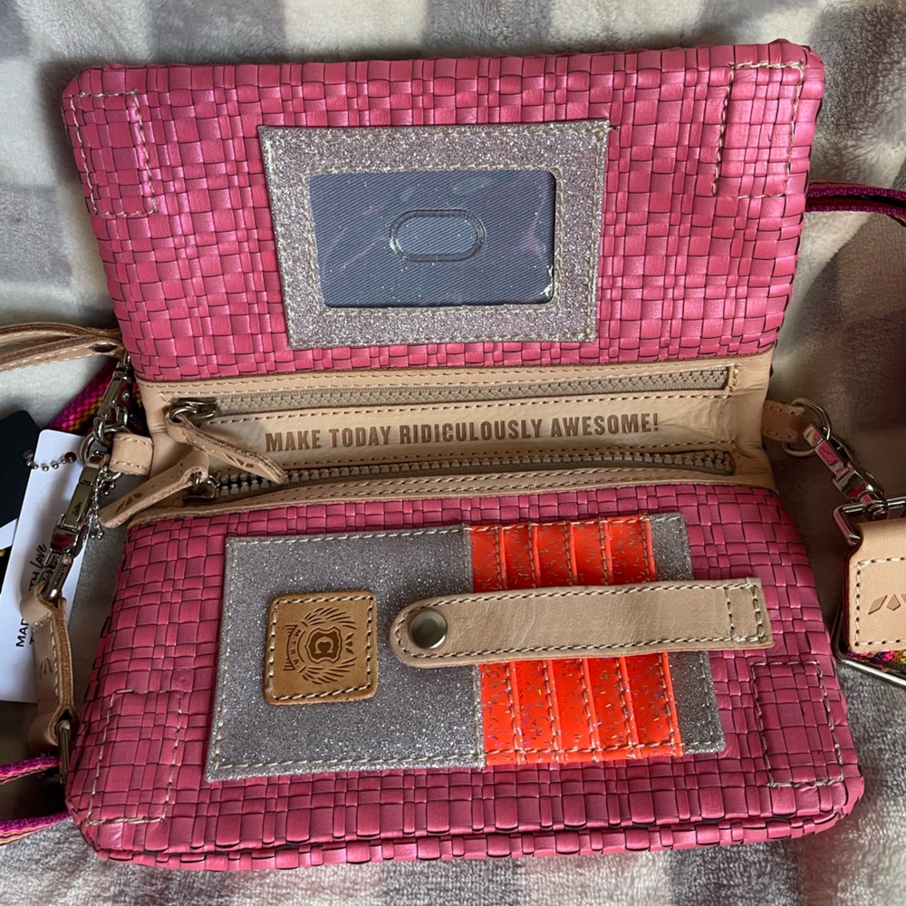 Consuela ‘Pink’ Woven Uptown Crossbody New with tags - Picture 6 of 6